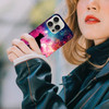 GlamCase for iPhone 16 Pro iPhone 16 Pro Case Cat Galaxy Stars Design Printed Slim Sleek Cute Plastic Hard Protective De