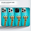 GlamCase for iPhone 16 Pro iPhone 16 Pro Case Hipster Giraffe Design Printed Slim Sleek Cute Plastic Hard Protective Des