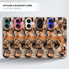 GlamCase for iPhone 16 iPhone 16 Case Dogs Collage Pug Design Printed Slim Sleek Cute Plastic Hard Snap on Protective De