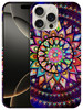 GlamCase for iPhone 16 Pro iPhone 16 Pro Case Galaxy Mandala Pattern Oil Painted Printed Slim Sleek Cute Plastic Hard Pr