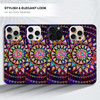GlamCase for iPhone 16 Pro iPhone 16 Pro Case Galaxy Mandala Pattern Oil Painted Printed Slim Sleek Cute Plastic Hard Pr