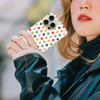 GlamCase for iPhone 16 Pro iPhone 16 Pro Case Polka Dots Pattern Design Printed Slim Sleek Cute Plastic Hard Protective