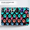 GlamCase for iPhone 16 Plus iPhone 16 Plus Case Dog Paw Colour Print Design Printed Slim Sleek Cute Plastic Hard Protect