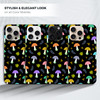 GlamCase for iPhone 16 Pro iPhone 16 Pro Case Mushroom Multicolor Pattern Design Printed Slim Sleek Cute Plastic Hard Pr