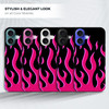 GlamCase for iPhone 16 Plus iPhone 16 Plus Case Pink Flames Design Printed Slim Fit Cute Plastic Hard Snap on Protective