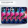 GlamCase for iPhone 16 Plus iPhone 16 Plus Case Wolf Galaxy Stars Design Printed Slim Sleek Cute Plastic Hard Protective