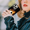GlamCase for iPhone 16 Pro iPhone 16 Pro Case Soccer On Fire Design Printed Slim Sleek Cute Plastic Hard Snap on Protect