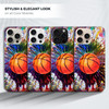 GlamCase for iPhone 16 Pro iPhone 16 Pro Case Vintage Color Basketball Design Printed Slim Sleek Cute Plastic Hard Prote