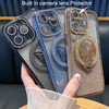 Changjia Magnetic Stand Glitter Case for iPhone 16 ProCompatible with Magsafe Cute Bling Sparkly Diamond with Camera Pro