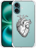 GlamCase Clear Case for iPhone 16 iPhone 16 Clear Case Dream Catcher Watercolored Design Printed Durable Clear Shockproo