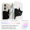 buccilly Compact Case for iPhone 16 Plus Black cat DesignCompatible with Magsafe Cute Soft Slim TPU Shockproof Protectiv
