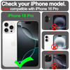 VANAVAGY Compatible for iPhone 16 Pro Wallet Case PU Leather Flip Cover with RFID Blocking Card Holder Wrist Strap Kicks