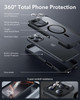 ESR for iPhone 16 Pro Case Compatible with MagSafe FullBody MilitaryGrade Drop Proof Case with Builtin 9H Tempered Glass
