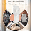 Ephoou Case for iPhone 16 Pro Crystal Clear Rotatable Belt Clip Holster Cover Not Yellowing Heavy Duty Shockproof Protec