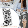 XIZYO Magnetic for iPhone 16 Pro Case Floral Flower Cute Compatible with MagSafe Magnetic Ring Stand Clear Rose Women Gi