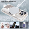 Jasmeas Magnetic for iPhone 16 Pro Case Glitter with 2X Screen Protector 3X Camera Lens Protector Compatible with Magsaf