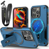 Fofvccv Magnetic for iPhone 16 Pro Max Case with Crossbody Lanyard Strap Compatible with Magsafe Builtin Invisible Stand