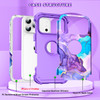 BQQFG for iPhone 17 Pro Max CaseThree Layer Heavy Duty Shockproof Hybrid Hard Plastic Bumper Soft Silicone Rubber Drop P
