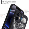 malegaon Skeleton Lovers Case for iPhone 12Hippie Cool Aesthetic Pattern CaseFull Cover Frosted TPU Case Compatible with