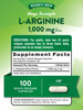 Nature's Truth L-Arginine 1000mg | 100 Capsules | Mega Strength | Non-GMO & Gluten Free Supplement online at globaldelivered