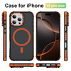 ADDIT Compatible with iPhone 16 Pro Max Case Compatible with MagSafe MilitaryGrade Translucent Matte Back Builtin Camera