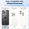 aidvaia Metal Frameless Phone Case Compatible with iPhone 16 Pro Phone ModelsMinimalist Bumper Shell MetalTitanium Gray