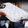 SAKUULO Magnetic for iPhone 16 Case Hot Pink Leopard Print Pattern Compatible with MagSafe with Screen Protector Wireles