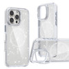 Fofvccv Magnetic for iPhone 16 Pro Case with with Camera Lens Ring Stand Compatible with MagSafe Clear Bling Glitter Sli