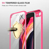 Miracase iPhone SE Case 2020 2022 iPhone 8 Case FullBody Glass Back with Builtin Glass Screen Protector Rugged iPhone SE