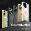 araree Duple M Armor for iPhone 16 Pro Case Compatible with MagSafe PC Translucent Matte Back TPU Bumper Slim Shockproof