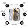 araree Duple M Armor for iPhone 16 Pro Case Compatible with MagSafe PC Translucent Matte Back TPU Bumper Slim Shockproof