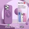 SURPHY 360 Magnetic Stand for iPhone 16 Pro Max Case with Finger Ring Compatible with MagSafe Ring Stand and Finger Ring