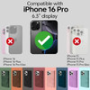 RANYOK Wallet Case for iPhone 16 Pro with RFID Blocking Card Holder PU Leather Zipper Pocket Flip Folio Case for iPhone