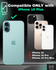 TORU CX Hybrid for iPhone 16 Plus Wallet Case Dual Layer Slim Protective Hard Cover with Hidden 2Credit Card Slot Holder