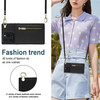 Ysnzaq Crossbody Wallet Case for Apple iPhone 16 Pro Max with Detachable Lanyard Strap PU Leather Magnetic Closure Flip
