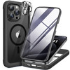 Miracase Magnetic for iPhone 15 Pro Case Compatible with MagSafe FullBody Bumper Phone case with Builtin Glass Screen Pr