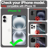 VANAVAGY Compatible for iPhone 16 Wallet Case PU Leather Flip Cover with RFID Blocking Card Holder Wrist Strap Kickstand