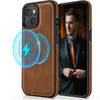 LOHASIC for iPhone 16 Case Luxury Leather Compatible with All MagSafe Accessories Builtin Magnets Soft Back Cover Protec