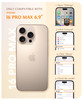 GVIEWIN for 16 Pro Max Case Compatible with MagSafe with Screen Lens Protectors MilitaryGrade Protection Slim Marble Sho