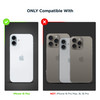 Encased Compatible with iPhone 16 Plus Case with Belt Clip Phone Holster Compatible with MagSafe Magnetic Crystal Clear