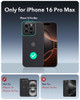 ESR for iPhone 16 Pro Max Case with Stash Stand Camera Control 23FT MilitaryGrade ShockAbsorbing Drop Protection Compati