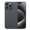 Ultra Thin Aramid Carbon Fiber Case for Apple iPhone 16 pro max Camera Full Cover Protection Black
