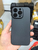 Ultra Thin Aramid Carbon Fiber Case for Apple iPhone 16 pro max Camera Full Cover Protection Black