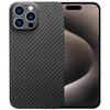 Sisyphy Aramid Fiber Case for iPhone 16 Pro Max with Carbon Fiber Texture Super Slim Light Protective Cover Skin Soft To