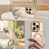OOK Magnetic Case for iPhone 16 Pro Compatible with MagSafe Full Body Protection Clear Case with Kickstand Screen Protec