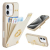 LAMEEKU Wallet Case for iPhone 16 Pro Card Holder Leather Case with 360 Rotation Ring Kickstand Protective Cover for iPh
