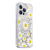 CASEKOO Floral Series Mirror Daisy for iPhone 15 Pro Max Case with Magnetic Ring Stand Compatible with MagSafe MilitaryG