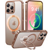 CASEKOO for iPhone 16 Pro Max Case Desert Titanium 360 Spin Magnetic Stand Compatible with Magsafe16FT Military Protecti