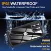 AMILIFECASES for iPhone 16 Pro Max Case Waterproof Builtin Privacy Screen HD Screen Double Front Frame IP68 Underwater S