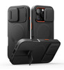 SURITCH for iPhone 16 Pro Case with Slide Camera Cover and Adjustable Kickstand Compatible with MagSafe Protective Cover